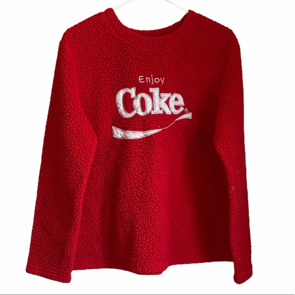 Coca Cola Pajama Shirt Red Medium